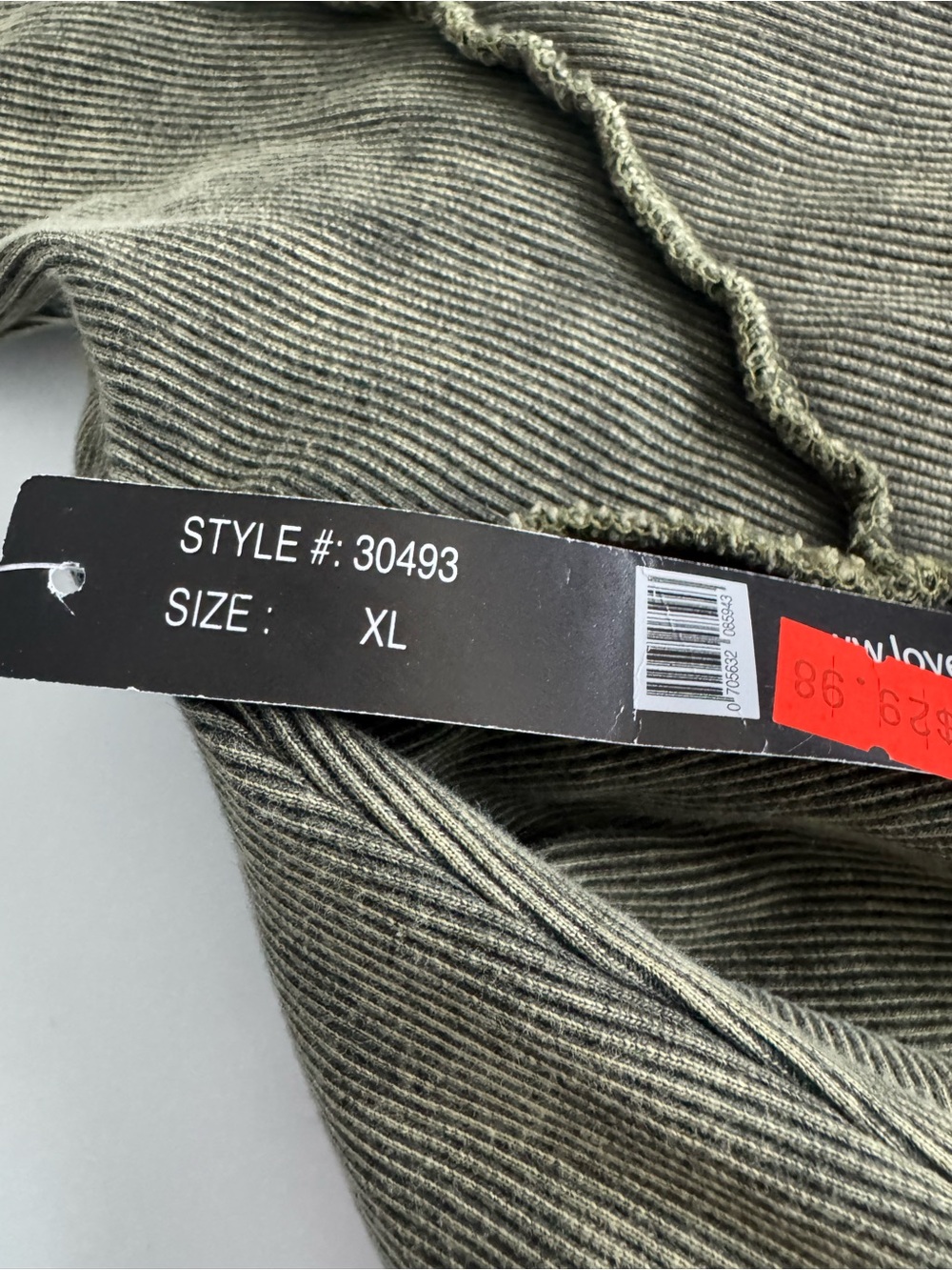 Love Olive Ribbed Zip Jacket - Picture 7 of 7